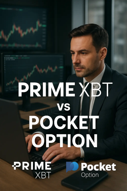 Comparação da experiência do usuário entre PrimeXBT e Pocket Option.